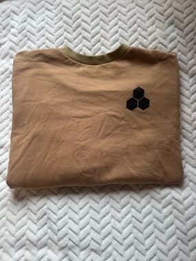 Brown Channel Islands  Surfer Crewneck Sweatshirt with Black Hex Logo